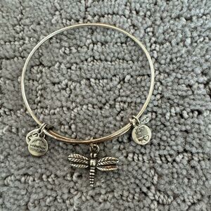 Alex and Ani Silver Dragonfly Charm Bracelet